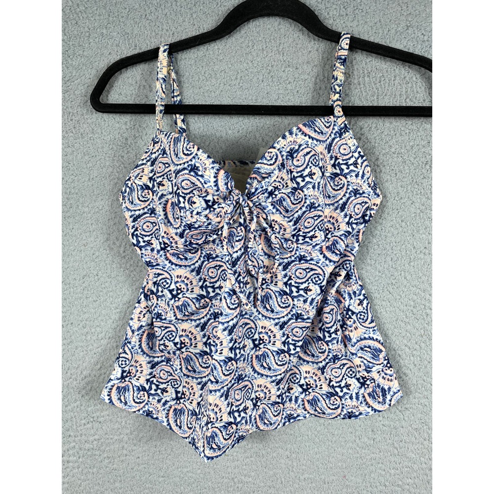 Victoria's Secret Women's Paisley Tankini Swim Top Size 34B